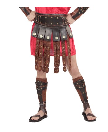 FALDA ROMANO SEMIPIEL CON CINTURON