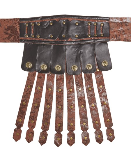 FALDA ROMANO SEMIPIEL CON CINTURON