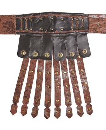 FALDA ROMANO SEMIPIEL CON CINTURON