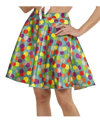 FALDA TOPOS COLORES AÑOS 50