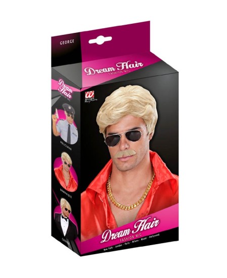 PELUCA HOMBRE DELUXE RUBIA PLAYBOY