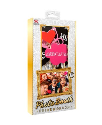 COMPLENTOS PHOTOCALL BODA CORONA 20 PIEZAS
