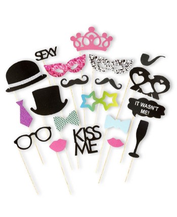 COMPLENTOS PHOTOCALL BODA CHISTERA 20 PIEZAS