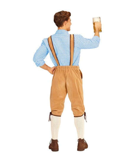 PANTALON DE TIROLES MARRON CLARO 