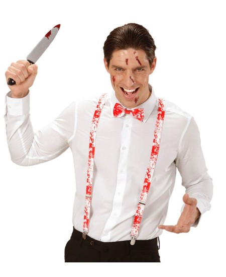 CUCHILLO DE CARNICERO ENSANGRENTADO 30 CMS