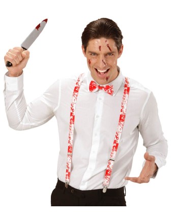 CUCHILLO DE CARNICERO ENSANGRENTADO 30 CMS