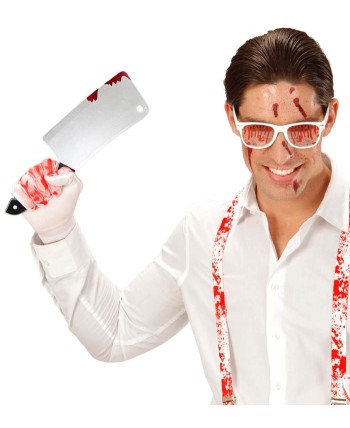 MACHETE DE CARNICERO ENSANGRENTADO 30 CMS