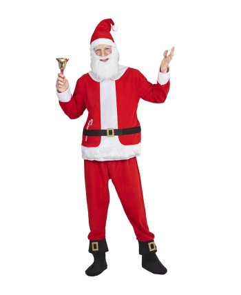 DISFRAZ DE PAPA NOEL CASACA ROJA PARA HOMBRE