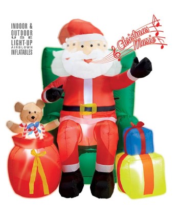 PAPA NOEL HINCHABLE CON REGALOS