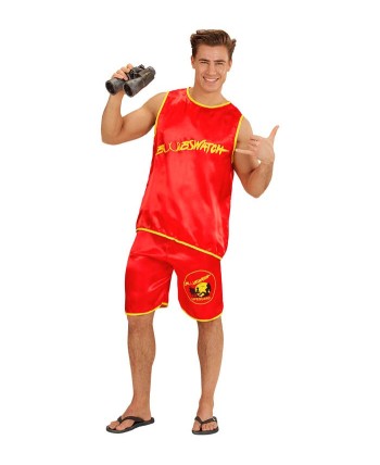 DISFRAZ DE VIGILANTE DE LA PLAYA PARA HOMBRE