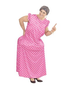DISFRAZ DE ABUELA GORDITA PARA HOMBRE