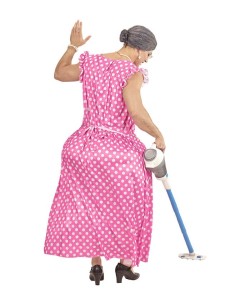 DISFRAZ DE ABUELA GORDITA PARA HOMBRE 2
