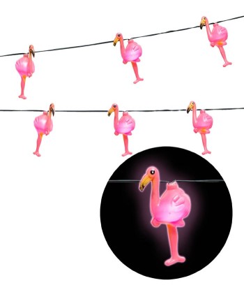 GUIRNALDA FLAMENCOS LUMINOSA 2.5 METROS