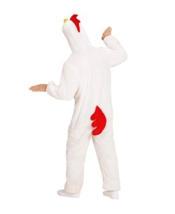 DISFRAZ DE POLLO BLANCO PELUCHE PARA HOMBRE 2