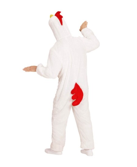 DISFRAZ DE POLLO BLANCO PELUCHE PARA HOMBRE