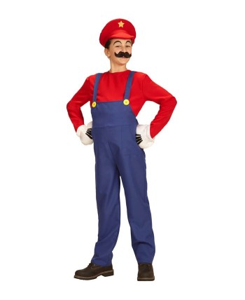 DISFRAZ DE SUPER FONTANERO INFANTIL 