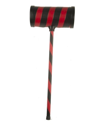 MARTILLO ROJO Y NEGRO PAYASO DIABOLICO 