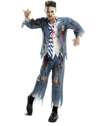 DISFRAZ DE ESTUDIANTE ZOMBIE HOMBRE