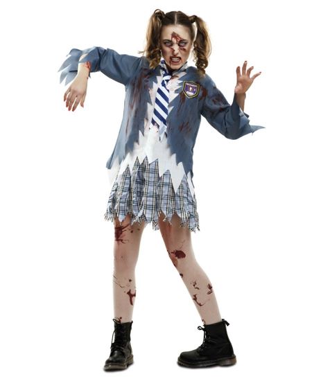 DISFRAZ DE ESTUDIANTE ZOMBIE MUJER