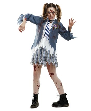 DISFRAZ DE ESTUDIANTE ZOMBIE MUJER