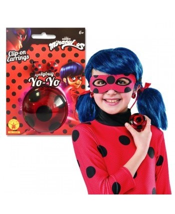 SET YO-YO Y PENDIENTES LADYBUG INFANTIL