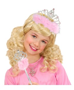 TIARA CON MARABU ROSA 2