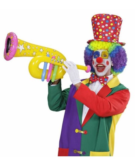 TROMPETA DE PAYASO HINCHABLE 63CM