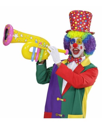TROMPETA DE PAYASO HINCHABLE 63CM
