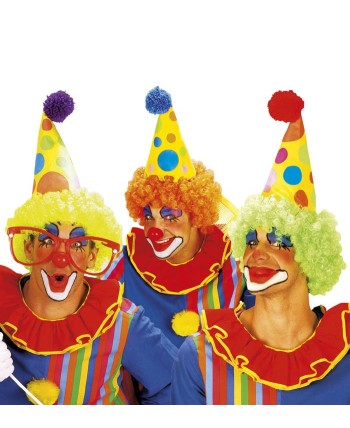 SOMBRERO DE PAYASO TELA CON PELO