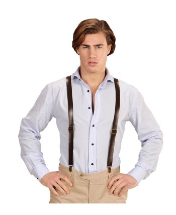 TIRANTES MARRONES SEMIPIEL REGULABLES