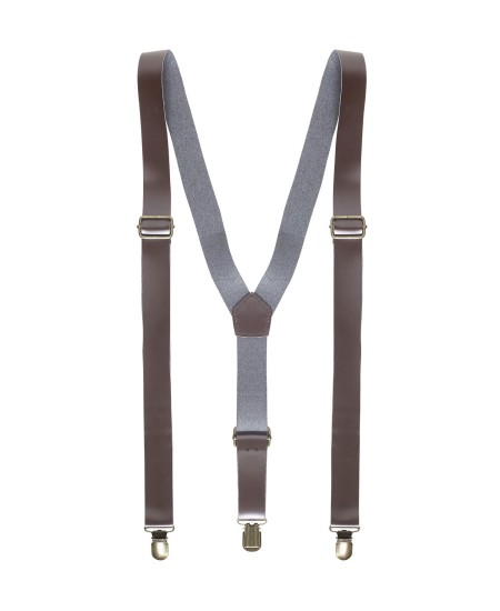 TIRANTES MARRONES SEMIPIEL REGULABLES