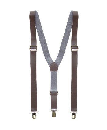 TIRANTES MARRONES SEMIPIEL REGULABLES