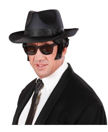 SOMBRERO GANSTER RASO NEGRO SOMBRERO GANSTER RASO NEGRO