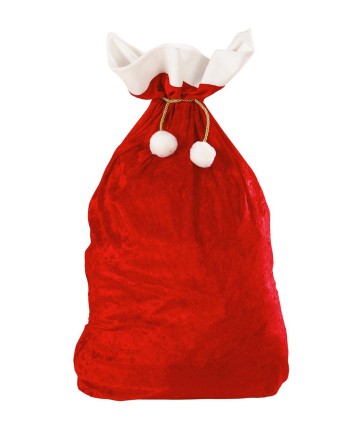 SACO SANTA CLAUS TERCIOPELO 60 x 100 cms.