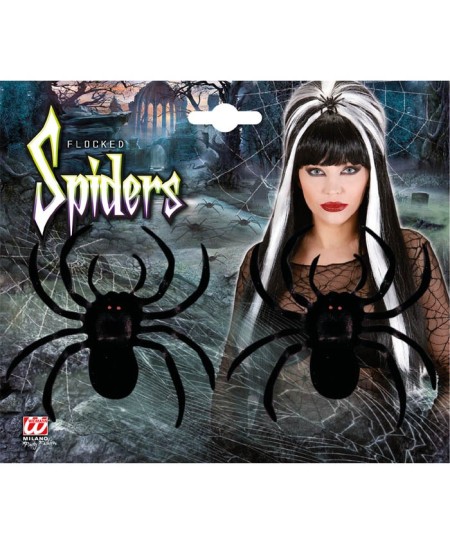 Set 2 Aranas 10 cm para Halloween