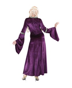 DISFRAZ DE PRINCESA MEDIEVAL VIOLETA MUJER 2