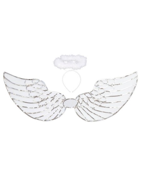 SET ANGEL LENTEJUELAS ALAS Y HALO