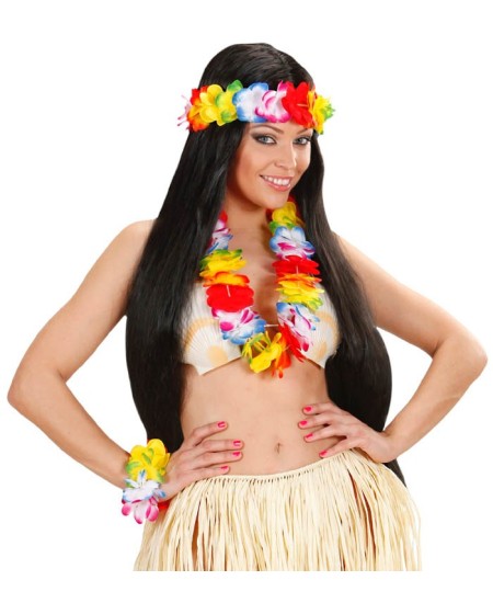 SET HAWAIANO LUJO MULTICOLOR