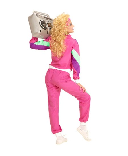 DISFRAZ DE AÑOS 80 MUJER CHANDAL ROSA PARA MUJER