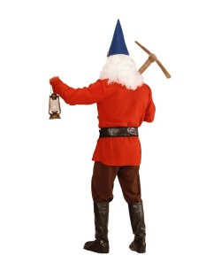 DISFRAZ DE ENANITO BLANCANIEVES ROJO PARA HOMBRE 2