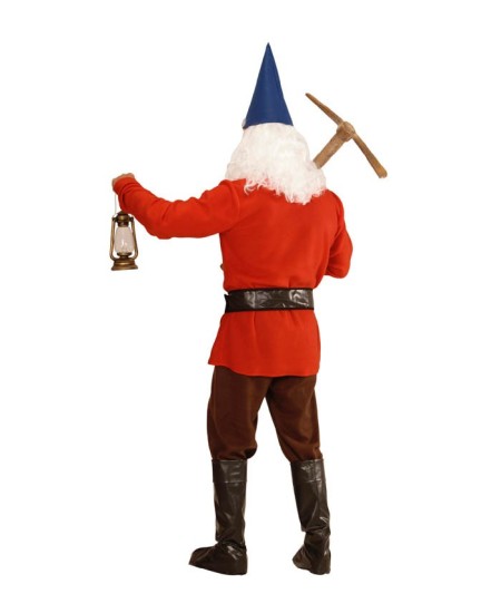 DISFRAZ DE ENANITO BLANCANIEVES ROJO 