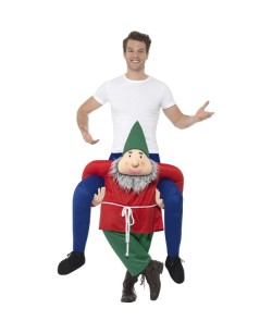 DISFRAZ DE ENANITO CON HOMBRE A HOMBROS