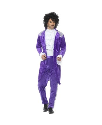 DISFRAZ DE AÑOS 80 PRINCE MORADO PARA HOMBRE