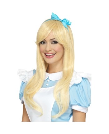 PELCUA ALICIA DELUXE RUBIA CON CINTA AZUL