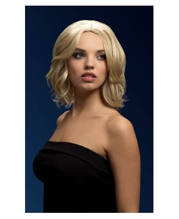 PELUCA OLIVIA RUBIO OSCURO CALIDAD DE LUJO