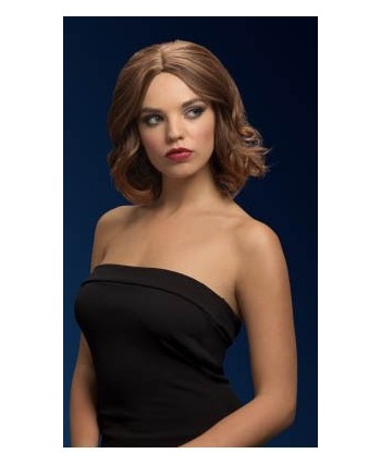 PELUCA OLIVIA CASTAÑA CALIDAD DE LUJO