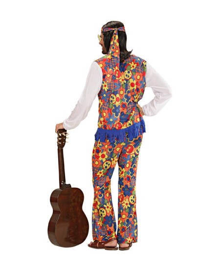 DISFRAZ DE HIPPIE FLORES PARA HOMBRE