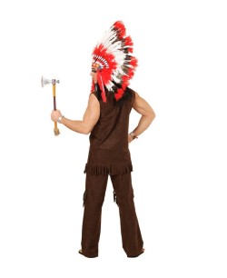 DISFRAZ DE INDIO MARRON  2
