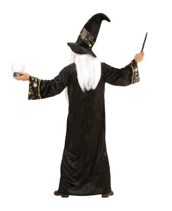 DISFRAZ DE MAGO MERLIN NEGRO HOMBRE