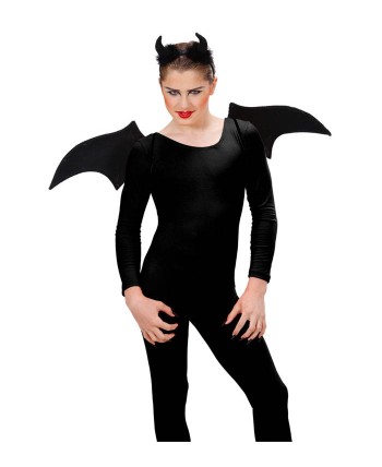 SET ALAS MURCIELAGO/VAMPIRO Y CUERNOS NEGROS